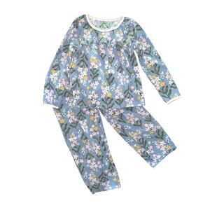 Carter's Lavender Floral Fleece Girl's PJ Pant Set size 5